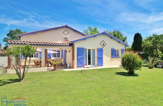 VENDU! EXCLUSIVITÉ BLAGNAC Maison T4 plain-pied + Cave 50 m² sur terrain 840 m² au calme