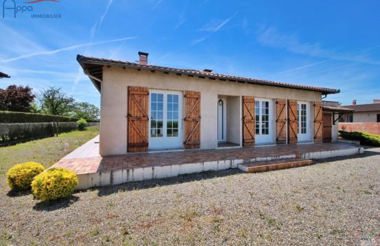 VENDU! CORNEBARRIEU Maison T4 plain-pied avec Garage et Buanderie sur 3500 m²