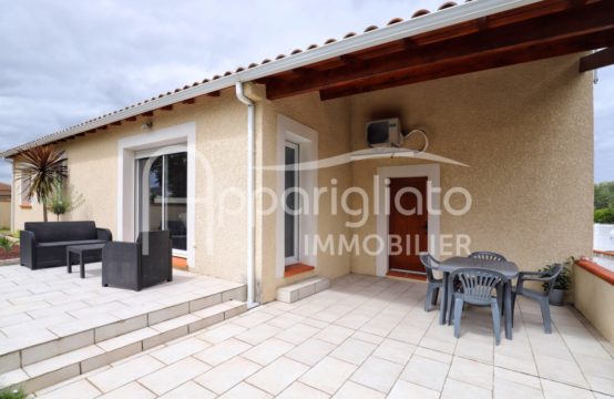 VENDU! EXCLUSIVITÉ AUSSONNE Maison T5 Plain-pied de 95 m² sur 545 m²